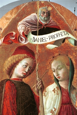 San Sebastiano, Santa Caterina d'Alessandria e il profeta Daniele